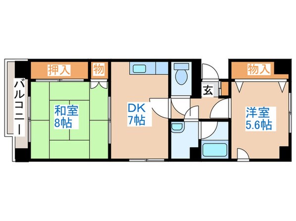 フィレンツェ札幌の物件間取画像